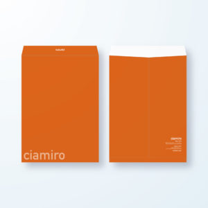 封筒デザイン【角2封筒】アクティブオレンジの単色封筒