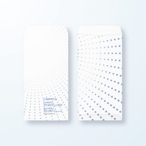 封筒デザイン【長3封筒】拡大・拡散するイメージのデザイン