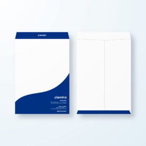 封筒デザイン【角2封筒】優雅でインパクトのある曲線デザイン