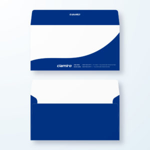 封筒デザイン【洋長3封筒】優雅でインパクトのある曲線デザイン