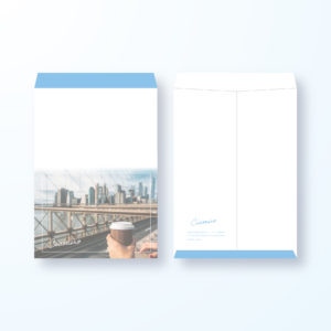 封筒デザイン【角2封筒】ニューヨークスタイル都会的な封筒デザイン