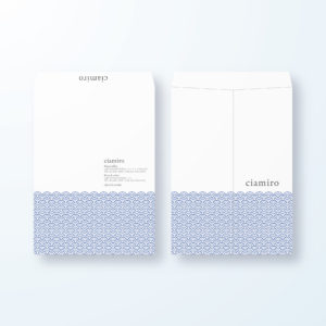 封筒デザイン【角2封筒】青海波（せいがいは）の和柄封筒デザイン