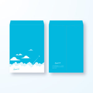 封筒デザイン【角2封筒】気持ちのいい大空の封筒デザイン